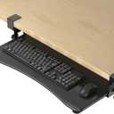 suptek Keyboard Tray Under Desk Pull Out with C Clamp Mount, Computer Keyboard & Mouse Tray, 25.6 (30 Including Clamps) x 11.8 inch Slide-Out Platform Computer Drawer for Typing, Black, DSF1