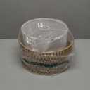 Boho Plug in Pendant Light Rattan Hanging Lights with Plug in Cord,Indoor Hanging Lamp with Dimmer Switch,Wicker Bamboo Woven LampShade Hanging Lamp Plug in for Bedroom Living Room Kitchen Island (12, two layers-shape)