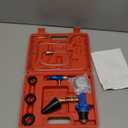 DAYUAN Cooling System Vacuum Purge Radiator Coolant Refill Tool Kit, Automotive Water Tank Pneumatic Vacuum Antifreeze Change Filler Set with 4 Sizes Adapter Hose for Car Van SUV Truck