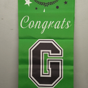 DAZONGE Green Graduation Decorations 2026 - Class of 2026 Porch Banner for Party Supplies - 2026 Graduation Party Decorations for Any Schools or Grades