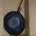 Steel flat bottom wok