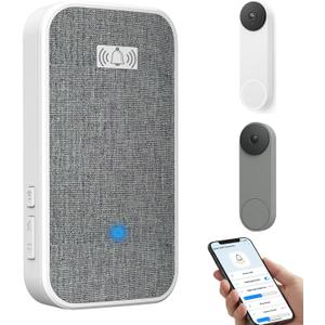 Smart Wi-Fi Doorbell Chime Pro with Night Light | Compatible with Google Nest Doorbell (Battery & Wired, 2nd/3rd Gen), 2.4/5G Wi-Fi, 32 Tones, No Wiring, No Monthly Fees