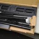 PERLESMITH Rolling TV Stand on Wheels for 32-83 Inch Screens up to 110lbs, Mobile TV Cart Height Adjustable Portable Outdoor TV Stand Tilt Rolling TV Cart with Shelf Max VESA 600x400mm PSTVMC03