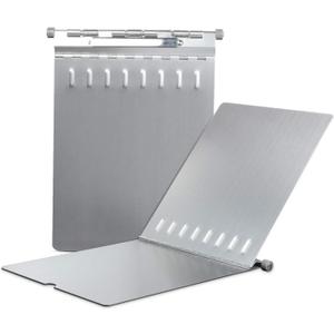 Metal Clipboard, Aluminum Heavy Duty Clipboard with Cover, Rust Proof & Protect Documents from Spilled Liquid, Letter Size Paper Holder with High Capacity Clip, Greate for Business or Study (Dual Plates)