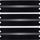 Hisencn Grill Heat Plates for Dyna Glo 3-Burner Grill Replacement Parts, for Dyna-Glo DGC310CNP-D, DGC310RNP-D, DGC310BNP-D Grill Models, Porcelain-Enameled Steel Heat Shield Tent Parts, 3 Pack
