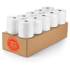 MUNBYN Thermal Paper 3 1/8 x 230ft, Receipt Paper Work for Star Micronics TSP100 TSP143 Epson 80mm Receipt Printer Square POS Register, 80mm Thermal Receipt Papers, BPA Free, Plus Version