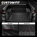 LASFIT Bed Mat for Hyundai Santa Cruz 2026 2025 2024 2023 2022 4.3FT (52.1inches), Custom Fit TPE All Weather Truck Bed Liner Pickup Trunk Bed Mat, Black