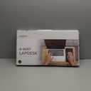 Engineered Lap Desk with Soft Cushion (Large-Wood Pattern) + SenseAGE 3-in-1 Travel Mouse Pad My Jeans (Dark Blue)