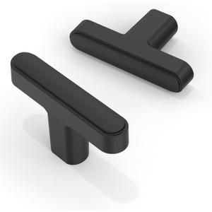 10 Pack Matte Black Cabinet Knobs Single Hole Cabinet Pulls Round Kitchen Drawer Knobs