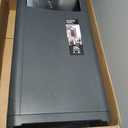 WanWanKa Bathroom Tall Skinny Trash Can with Lid, Waste Basket Fits in Narrow Spaces and Perfect for Commerical Offices,Garbage Can with Press Top,for Home,Bedroom,Kitchen,Living Room.