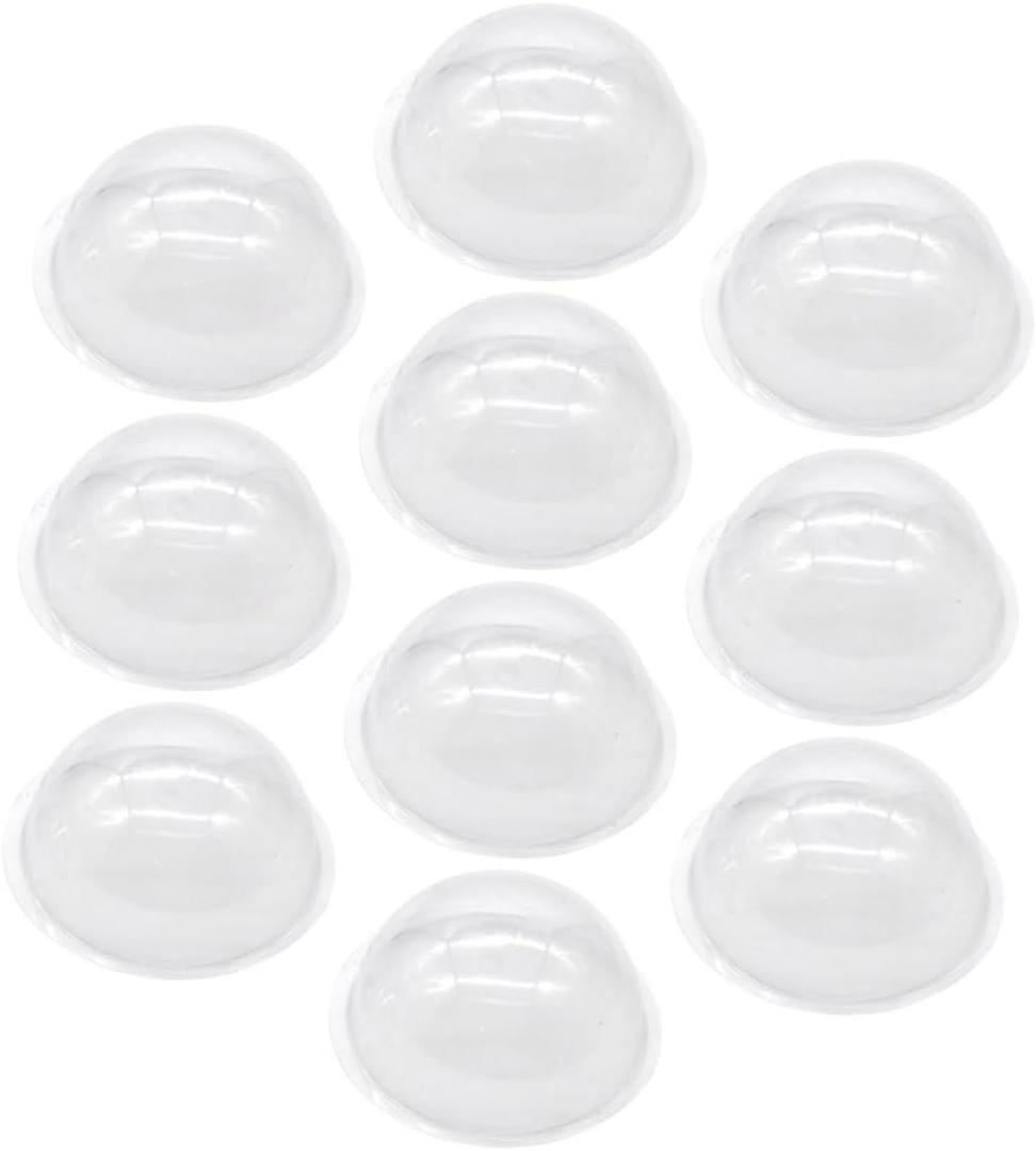 Plastic Craft Domes 20pcs Fillable Ball Ornaments for Snow Globe Lids Candy Domes Small Cloche