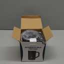 Secura  , Electric Milk Steamer Stainless Steel, 8.4oz/250ml Automatic Hot and Cold Foam Maker and Milk Warmer for Latte, Macchiato (Black)