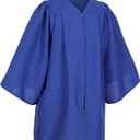 Matte Preschool and Kindergarten Graduation Cap Gown Set with Year Charm Tassel (Blue)