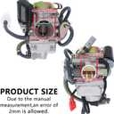 GY6 Carburetor 150cc for 4 Stroke 125cc 152QMJ 157QMJ Engines Electric Choke Motorcycle Scooter 24mm PD24J Carb with Intake Manifold