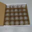 Novelty Lights 25 Pack G40 Frosted White Outdoor Globe Bulbs, Light Bulbs Glass Incandescent Bulbs with 3000 Hour Lifespan, Globe String Lights Replacement Bulbs