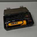 Electric Screwdriver Rechargeable, 4V Cordless Screwdriver,With 3 Gear Torque Adjustment and 26 Bits, Extension Rod, USB Charging Cable in Carrying Case, Suitable for Furniture or Appliance Repair (Yellow)