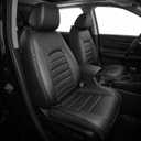 TTX LIGHTING Custom Fit Seat Covers for Honda CRV 2023 2024 2025 2026 All Models Faux Leather Full Set Black