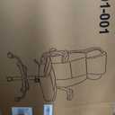 Ergonomic Office Chair with High Back Headrest, PU Leather Executive Desk Chair - Padded Flip-Up Armrests, Lumbar Support, Swivel Computer Chair for Home Office & Gaming, Black