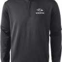 Dunbrooke Men's Royal Buffalo Bills All-Star Tech Quarter-Zip Top (Black, L)