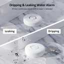 WiFi Water Leak Detectors 5 Pack, 120dB Adjustable Loud Water Leak Sensor, Wireless Wi-Fi Water Leak & Drip Alarm, App Alerts, 5 Water Alarm Sensors & 1 Hub for Home Kitchen, Bathroom, Sink, Laundry
