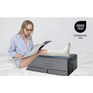 Leg Elevation Pillows for After Surgery,4-Height Adjustable Leg Elevating Pillow,Knee Surgery Recovery Equipment,Improving Blood Circulation,Ankle/Foot Surgery Swelling, Washable Cover