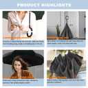 MRTLLOA 40/49/56 Inch Oversize Windproof Inverted Reverse Upside Down Umbrella, Golf Size Rain Umbrella, Double Layer, C-Shaped Handle for Men, Women and Kids