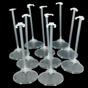 10pcs Transparent Stand Support for Dolls Mini Display Holder