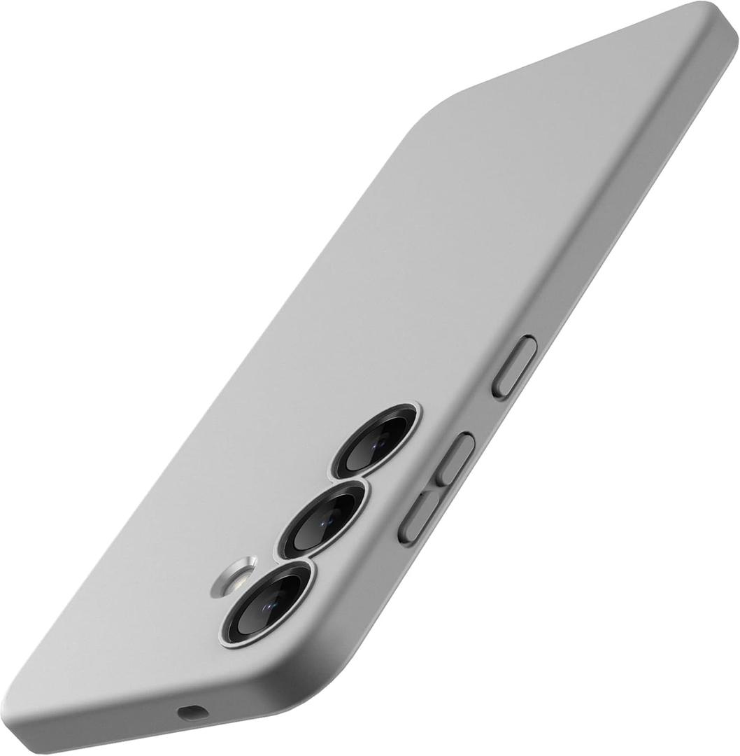 JETech Slim Fit Case for Samsung Galaxy S25 Plus 5G, Camera Lens Full Protection, Soft TPU Thin Protective Phone Cover with Matte Finish, Shockproof (Silver Shadow)