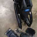 Medline Comfortable Folding Wheelchair with Swing-Back, Desk-Length Arms and Elevating Footrests, 20W x 16D Seat
