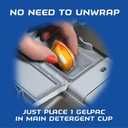 Finish Gelpacs Dishwasher Detergent Pods, Quick Dissolving Cleaning Power, Fights Grease & Dried-On Food, Easy-to-Use Pre-Measured Dishwasher Soap, Orange Scent, 84 Count