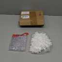 Qunclay 72 Pcs White Christmas Plastic Snowflake Ornament Acrylic Icicles Christmas Ornaments Set 6 Sizes Snow Flakes Winter Decorations Hanging Clear Icicles forTree with String for Party