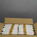 Supernal 120Pack Gold Plastic Silverware Wrapped Plastic Cutlery Set with Napkin,Pre Rolled Napkins with Cutlery Set,Rolled Silverware Disposable For Valentine's Day Mother's Day and Easter