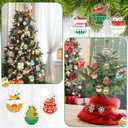 Namalu 24 Pcs Vintage Christmas Hanging Ornament Bowl Shaped Vintage Christmas Ornament Acrylic Hanging Tree Decorations for Party Supplies, 12 Styles
