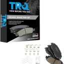 TRQ Brake Pads Ceramic Compatible with 2021-2022 Lexus ES250 2019-2022 ES300h ES350 UX200 2019-2023 UX250h Toyota Avalon 2020-2022 C-HR 2018-2023 Camry 2022 Corolla Cross RAV4 Venza