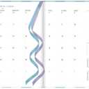 Letts of London® Gingham Academic Weekly/Monthly Planner, August 2025 to July 2026, Week-to-View, Sewn Binding, Multilingual, A5 Size, 8.25" x 5.875", Aqua (C031931-26)