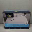 Serta Heated Mattress Pad Queen Size - Electric Mattress Pad, 10 Heat Setting Controller, Auto Shut Off Timer, Deep Elastic Pocket, Up to 17" Mattress, ETL Certified, Machine Wash, Queen, White