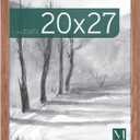 MCS Museum Poster Frame 20x27 Medium Oak Woodgrain, Vertical & Horizontal Wall Hanging Large Picture Frame for Photos, Posters & Art Prints (1-Pack)