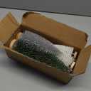 6 Pcs Mini Christmas Trees Christmas Decor, Artificial Christmas Mini Bottle Brush Trees Tabletop, Christmas Decoration Trees with 4 Size Xmas Holiday Decor (6 Pcs Green+Silver+White)