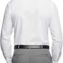 Van Heusen Men's Regular Fit Poplin Solid Spread Collar Dress Shirt (White, L)
