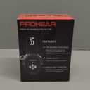 PROHEAR 037 Gel Ear Pads Bluetooth 6.0 Hearing Protection Headphones,1500mAh Rechargeable Battery for 120H Playtime Perfect for Mowing Workshops Snowblowing - Black