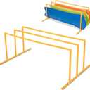 Ripeng Large Gold Pool Float Storage Rack, 2 Slots 47 x 19 Inches Outdoor Pool Toy Storage Organizer Vinyl Coated PVC Swimming Float Holder for Drying and Storing Foam Loungers