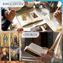 Catholic Prayer Cards Sets - 240 Pcs Religious Holy Prayer Cards Gifts Catholic Saints Tracts Inspirational Christian Gift for Women Men Sunday School Church Bible Study 4 x 2.6 inches