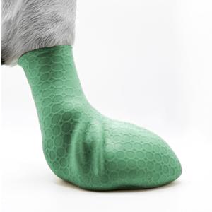 2.0 Skin-Like Dog Boots for Small, Medium & Large Breeds, All-Weather Dog Shoes for Hot Pavement & Winter Snow, Slip-On Socks, Strapless Booties for Indoor Hardwood Floors & Outdoor Traction (Matcha Green)