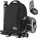 TARION Camera Backpack for Photographers  Compact 15L Camera Bag with 15.6 Inch Laptop Compartment  Side Access Quick Draw  Antitheft Hidden Pocket Tripod Holder Rain Cover  TB04 Black
