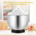 Kitchen in the box Stand Mixer,3.2Qt Mini Electric Food Mixer,6 Speeds Portable Lightweight Kitchen Mixer for Daily Use with Egg Whisk,Dough Hook,Flat Beater (White)
