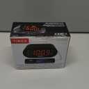 Timex Alarm Clock for Bedroom with FM Radio and 10 Station Presets, Clock Radio with Dual Alarms, USB Charger, Large Display, Sleep Timer, and Snooze  Black (T232B)