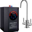 American Standard ASH-410 Digital Hot Water Dispenser, Includes Brushed Nickel Dual Handle Faucet 1500 Watts, 110v