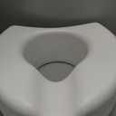 Medline 5" Raised Toilet Seat with Lock, No Arms, White, 400 lb Capacity - Easy Installation - Elderly & Disabled Bathroom Aid