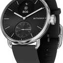 Withings ScanWatch 2 - Hybrid Smart Watch, Heart Rate Monitoring, Fitness Tracker, Cycle Tracker, Sleep Monitoring, GPS Tracker, 30-Day Battery Life, Android & Apple Compatible, HSA/FSA (Black)