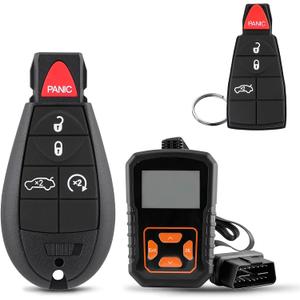 M3N32297100 Car Remote Key Fob Replacement Kit for 2013 2014 2015 2016 Dodge Dart Keyless Entry Remote with Interchangeable 4 and 5 Button Key Pads